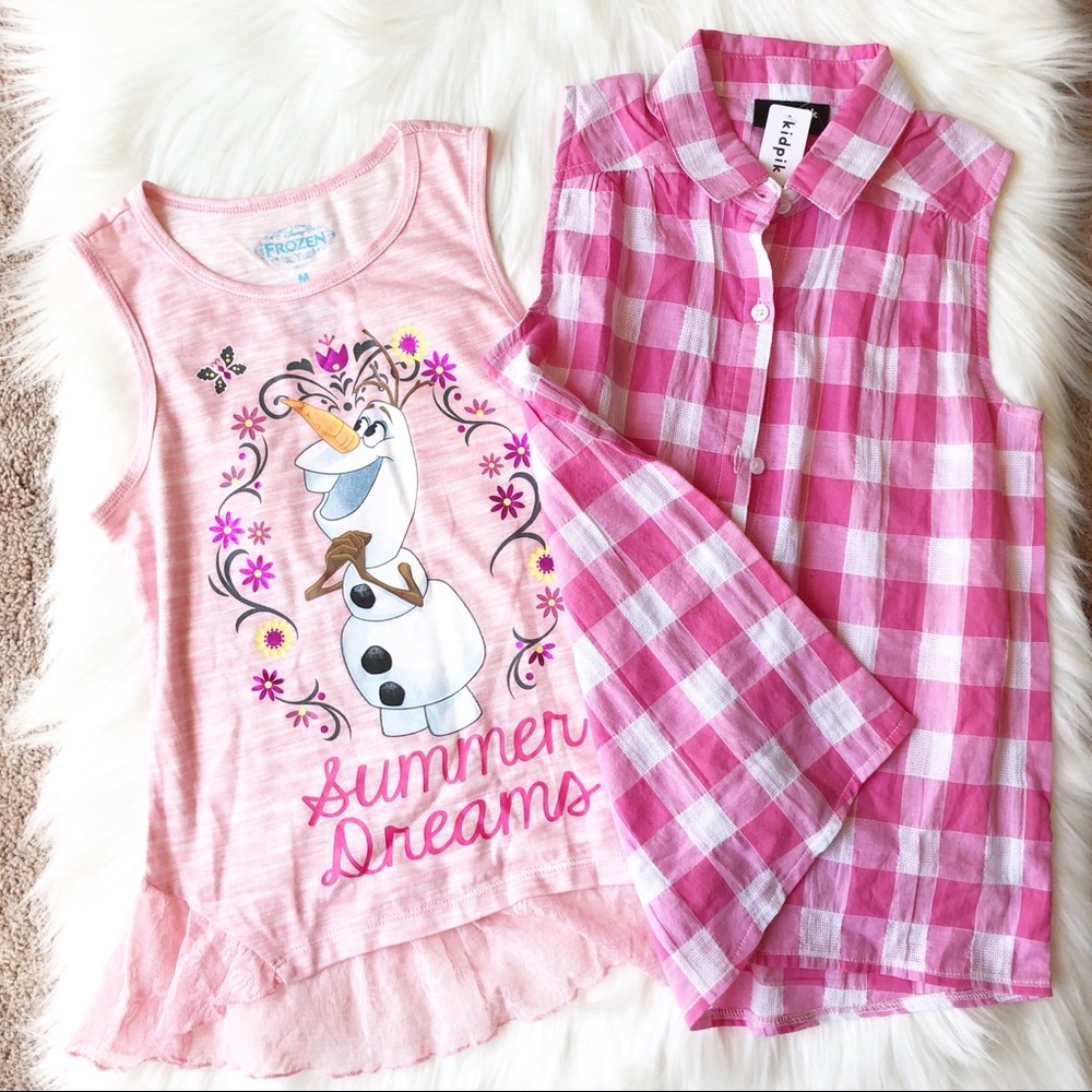 Girls summer tops BNWT size 7/8